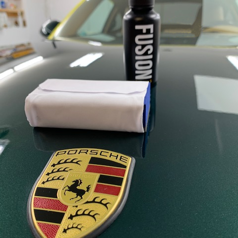 fusion_green_911 Porsche hood with fusion ceramic coating